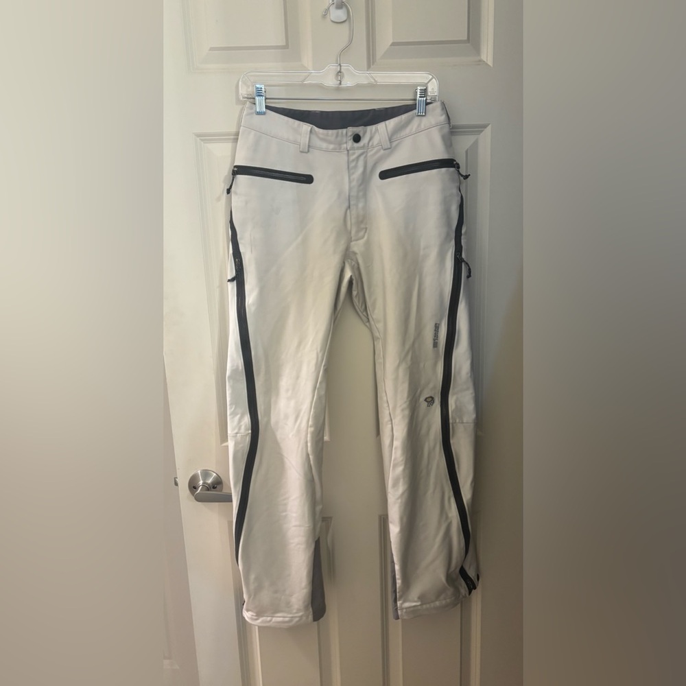 Mountain Hardwear Women's Zip Side, Fleece Lined Soft Shell Pants, Size Small